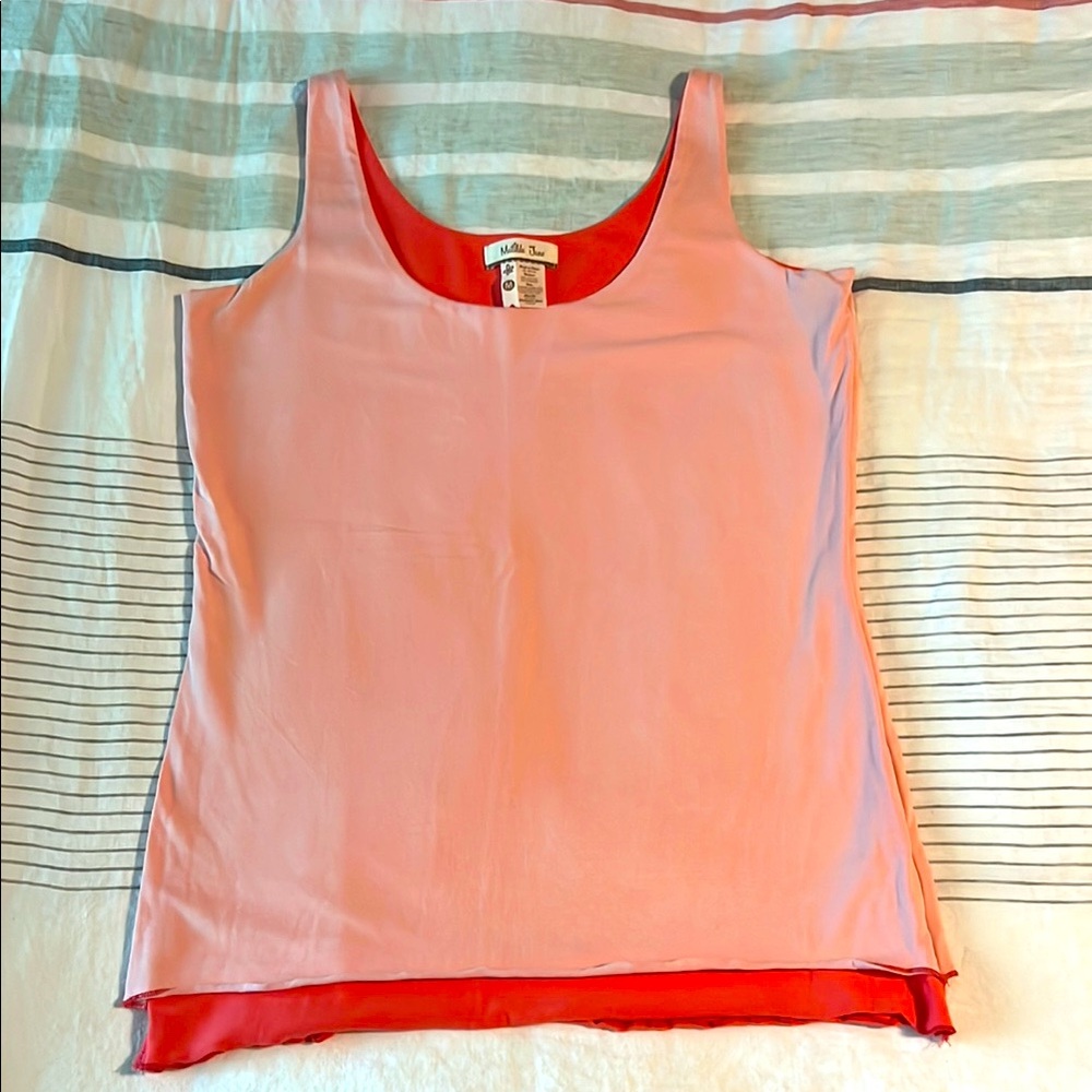 Double layer pink on pink tank